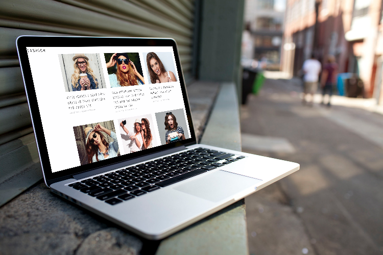 An example of creating a fashion website
