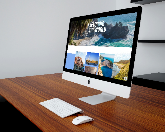 An example of creating a travel agency website