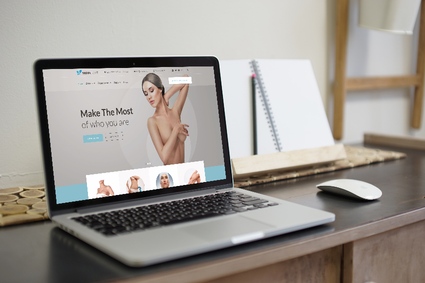 An example of creating a site for plastic surgery