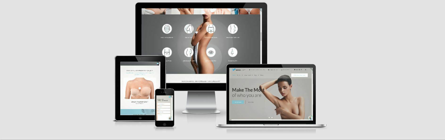 An example of creating a site for plastic surgery