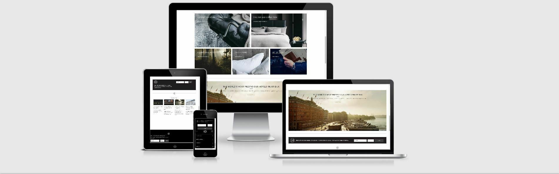 An example of creating a website for a furniture store